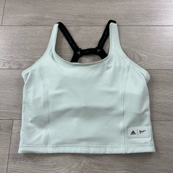 Adidas Parley Run For The Oceans Cropped Tank Top - Picture 3 of 13